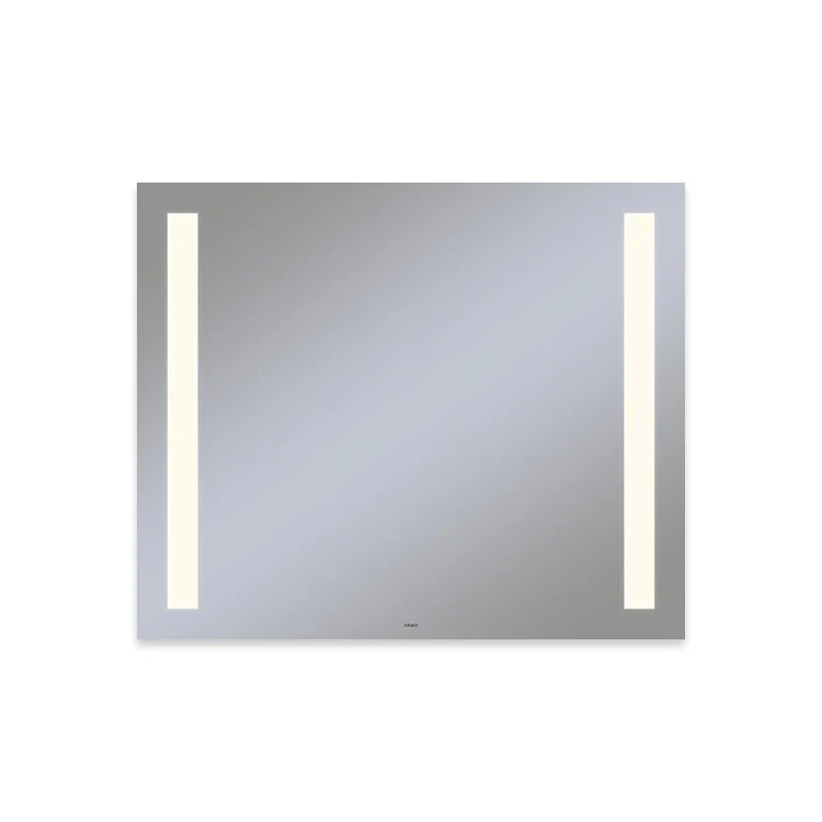 Bathroom Mirror Vitality Column Light Pattern Rectangular 36W x 30H Inch Wall Mount Defogger Included and Color Temperature 3000 Kelvin Warm White Light - Frankwebs