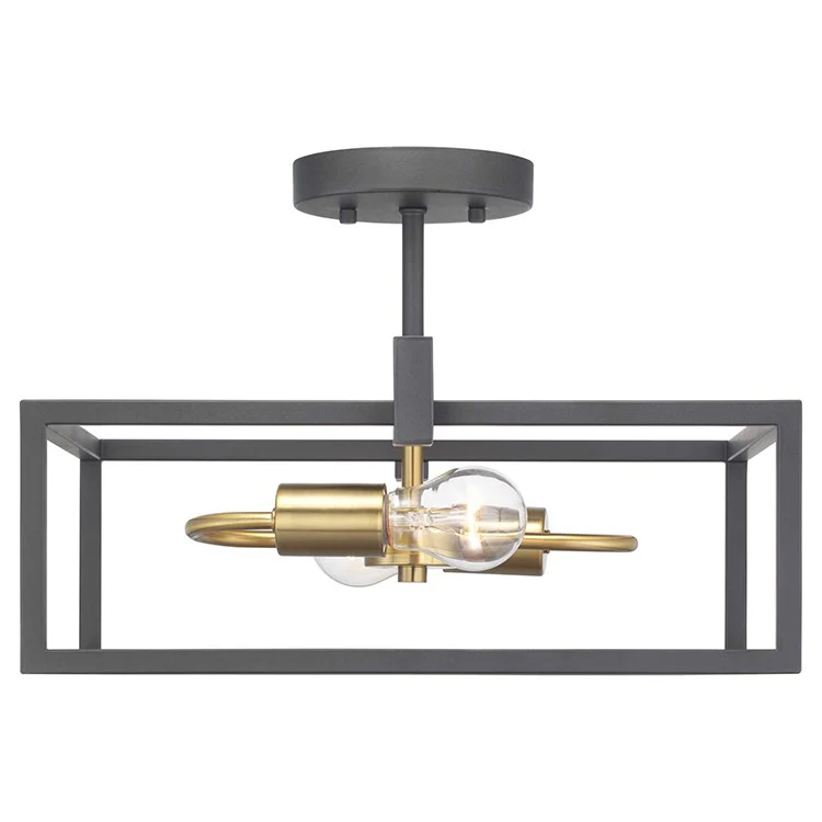 Blakely Two-Light Convertible Semi-Flush Mount Ceiling Fixture/Pendant - Frankwebs