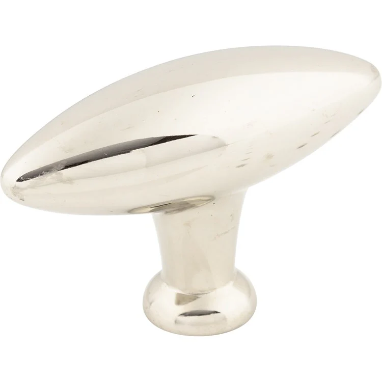 Knob Chareau Shrewsbury T Small Polished Nickel Zinc Alloy 2-5/16 Inch - Frankwebs