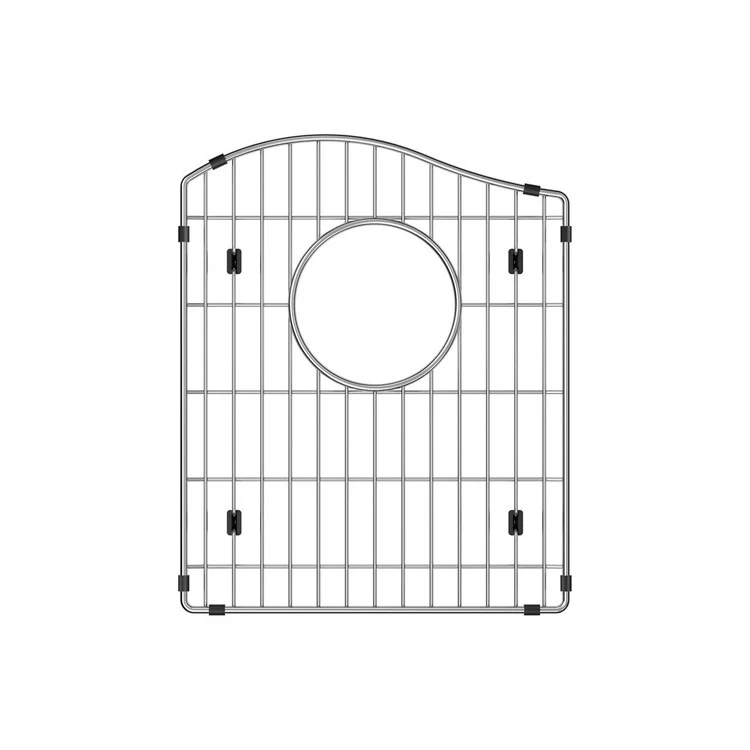 Sink Grid Bottom Grid 12 x 15 Inch Stainless Steel for Fits Bowl Size 15-3/16x17-7/8 Inch Bowls with Rear Center Drain Opening Wavy Top Higher on Left Side - Frankwebs