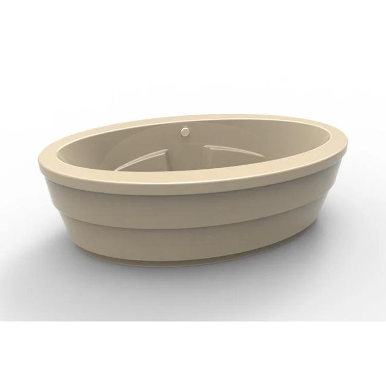 Combination Tub Designer Collection Nina 72 x 44 x 22 Inch Freestanding Biscuit - Frankwebs