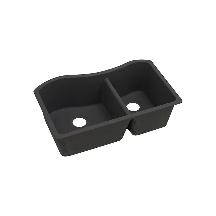 Kitchen Sink Quartz Classic 32.5 x 20 Inch Double Bowl 60/40 Greige Undermount - Frankwebs