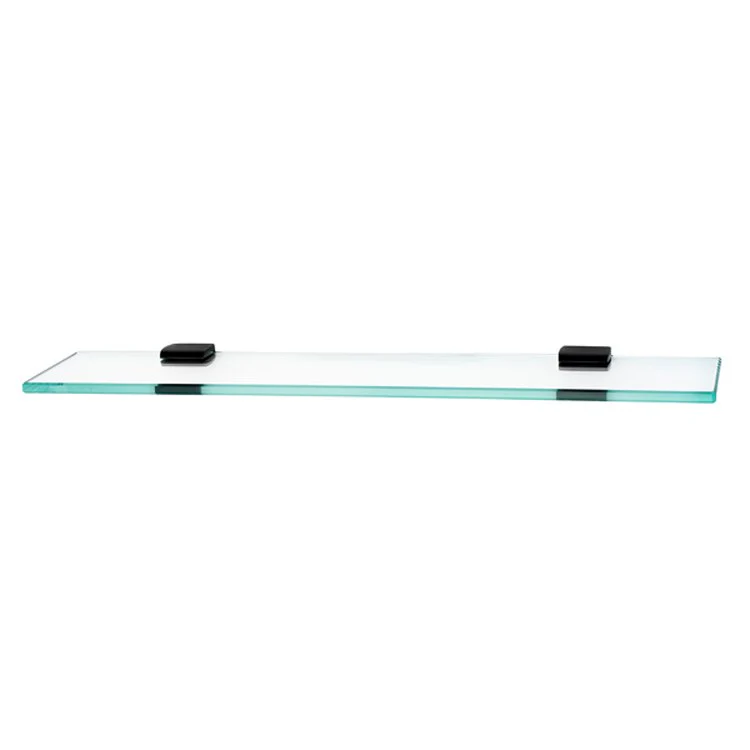 Shelf Manhattan Bath with Brackets Polished Chrome 24 Inch Brass/Glass - Frankwebs