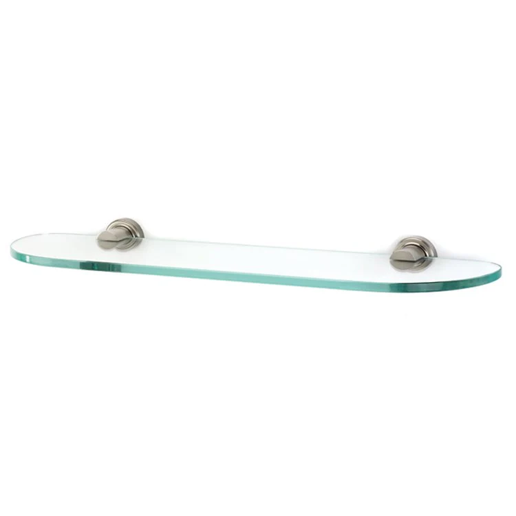 Shelf Infinity Bath with Brackets Polished Chrome 18 Inch Brass/Glass - Frankwebs