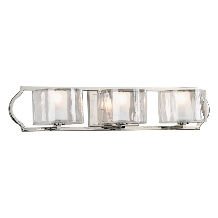 Caress Three-Light Bath Lighting Fixture with Bulbs - Frankwebs