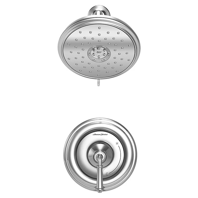 Portsmouth Pressure Balance Shower Valve Trim with Cartridge and Water-Saving Shower Head - Frankwebs