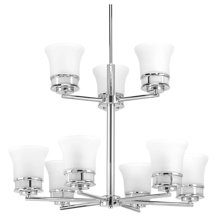 Cascadia Nine-Light, Two-Tier Chandelier - Frankwebs