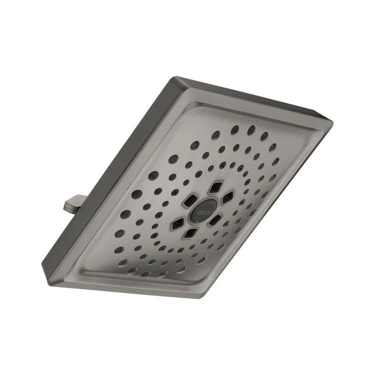 Showerhead Universal Showering Components 3 Function Square Raincan with H2Okinetic Technology Lumicoat Polished Nickel 7-5/8 Inch 1.75 Gallons per Minute H2Okinetic Full Body Pause - Frankwebs