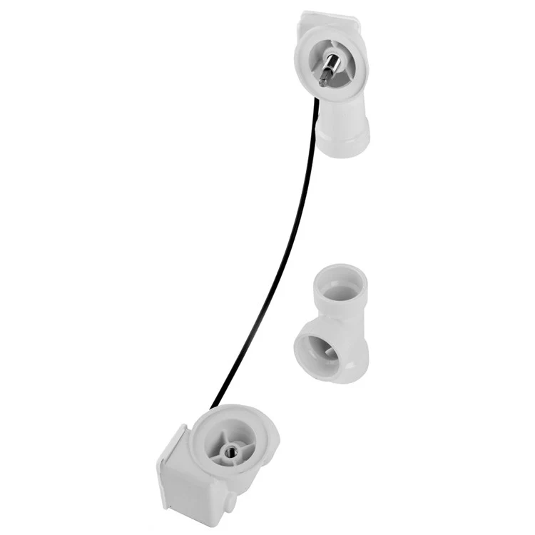 Waste and Overflow Assembly Less Drain Less Trim 17 to 24 Inch PVC/Stainless Steel - Frankwebs