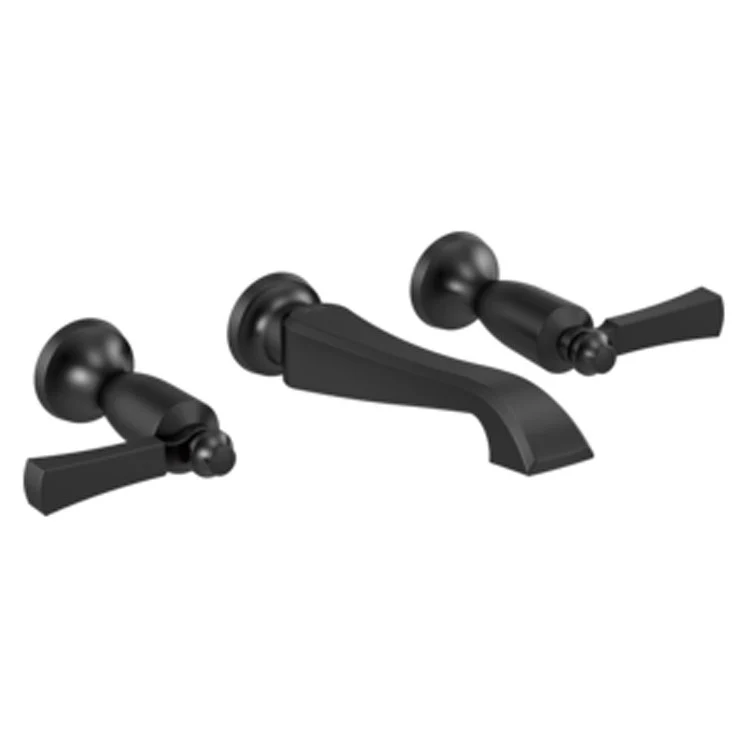 Lavatory Trim Dorval 2 Lever Matte Black ADA - Frankwebs