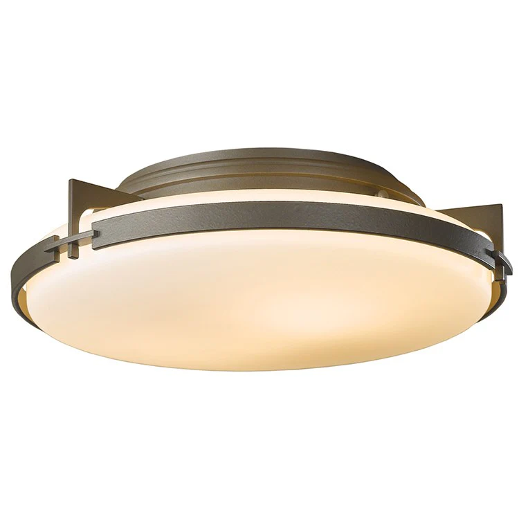 Metra Two-Light Flush Mount Ceiling Lighting Fixture - Frankwebs