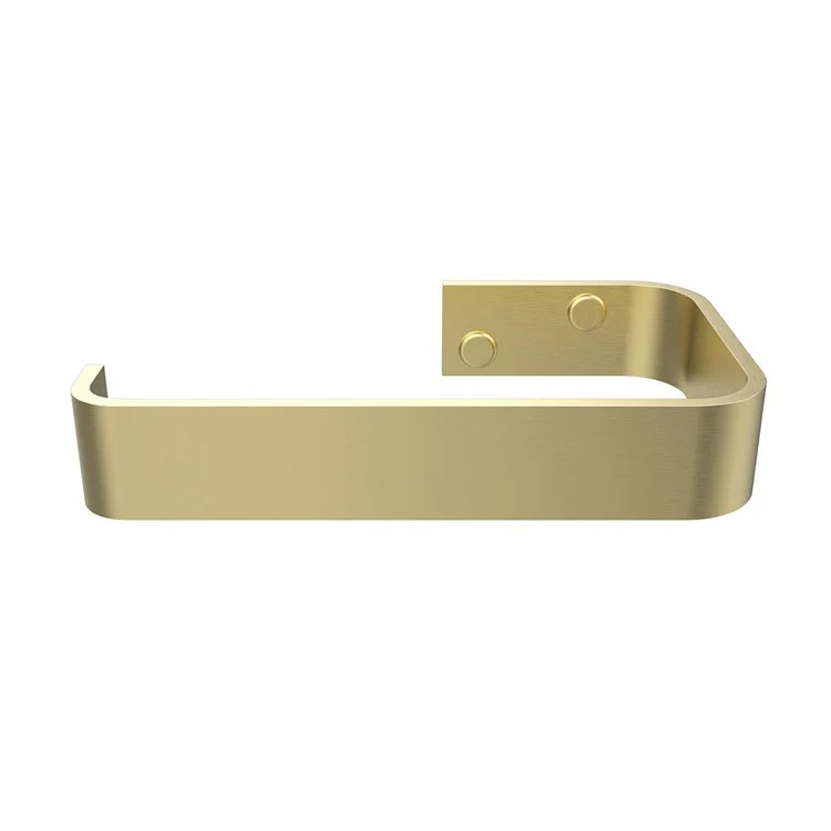 Toilet Paper Holder Odile Suite Brushed Gold Aluminum 3-1/2 Inch Wall Mount - Frankwebs