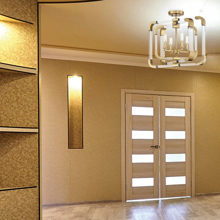 Rotterdam Four-Light Convertible Semi-Flush Mount Ceiling Fixture - Frankwebs