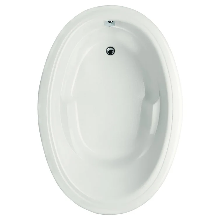 Soaking Tub Studio Collection 60 x 42 Inch Oval Drop-In End Biscuit Acrylic - Frankwebs