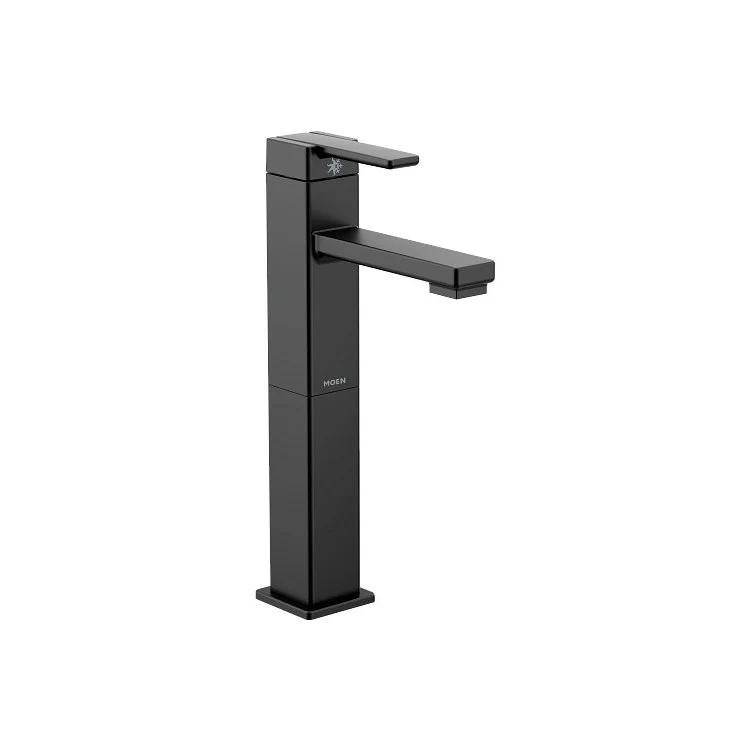 Lavatory Faucet 90 Degree Vessel 1 Lever ADA WaterSense Matte Black 1.2 Gallons per Minute - Frankwebs