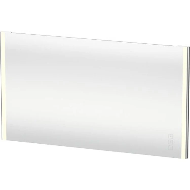 Mirror XSquare 55-1/8 x 31-1/2 Inch Chrome with Lighting Rectangle - Frankwebs