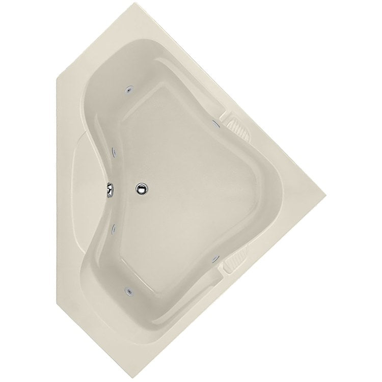 Whirlpool Tub Designer Collection Lara 60 x 60 x 19 Inch Biscuit Corner - Frankwebs