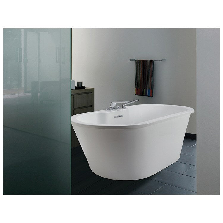 Air Tub New Yorker 10 72 x 36 Inch Freestanding Faucet Deck Air Massage Elite Center Biscuit Oval Acrylic CXL 83 Gallons 23-1/4 Inch - Frankwebs
