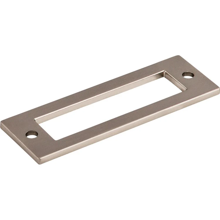 Pull Backplate Lynwood Hollin Rectangle Brushed Satin Nickel 3 Inch 1 Hole Zinc Alloy - Frankwebs