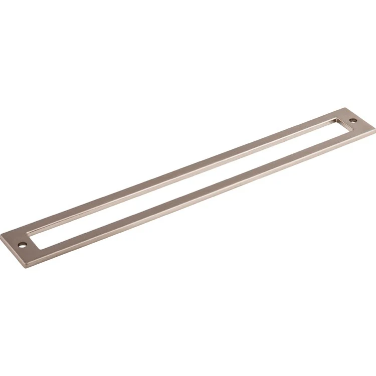 Pull Backplate Lynwood Hollin Rectangle Brushed Satin Nickel 8-13/16 Inch 2 Hole Zinc Alloy - Frankwebs