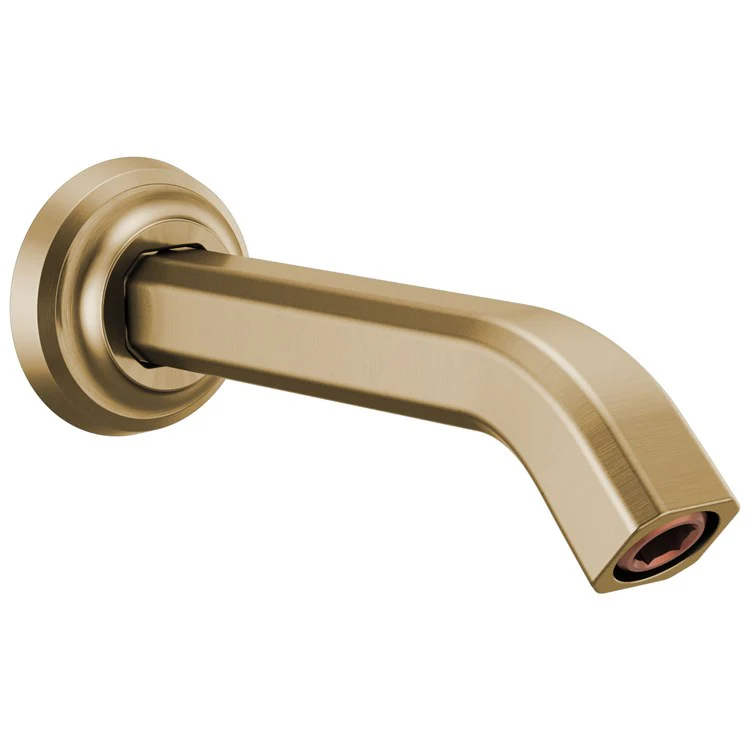 Shower Arm Levoir with Flange Brilliance Luxe Gold 7-3/4 Inch 1/2 Inch NPT Brass Wall Mount - Frankwebs