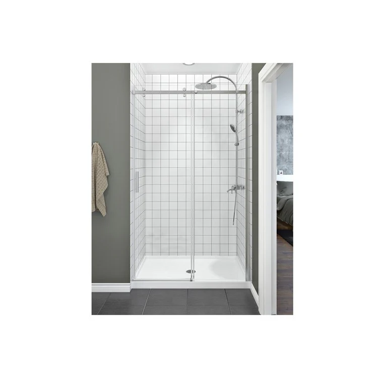 Shower Door Rody Alcove Roller 60 x 74 Inch Chrome Clear - Frankwebs