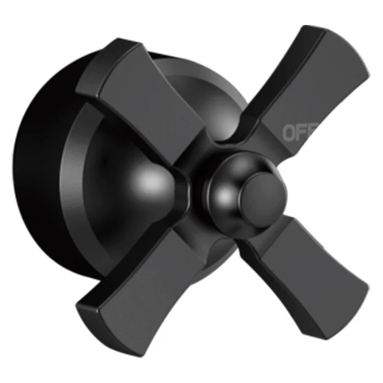 Handle Kit Dorval Metal 1 Cross Matte Black for Tub and Shower Faucets - Frankwebs