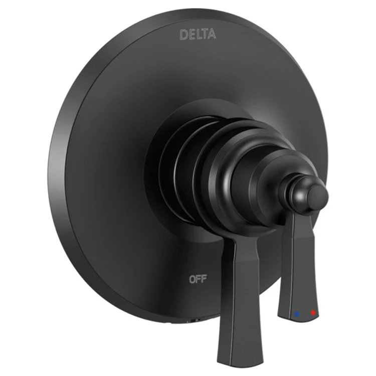 Valve Trim Dorval Monitor 17 Wall Mount 1 Lever Matte Black ADA for MultiChoice Universal Rough Valve R10000 Series - Frankwebs