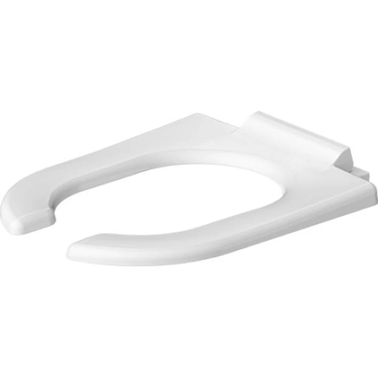 Toilet Seat Starck 3 Elongated Open Front Ring Less Slow Closing Cover White 19-1/8 Inch - Frankwebs