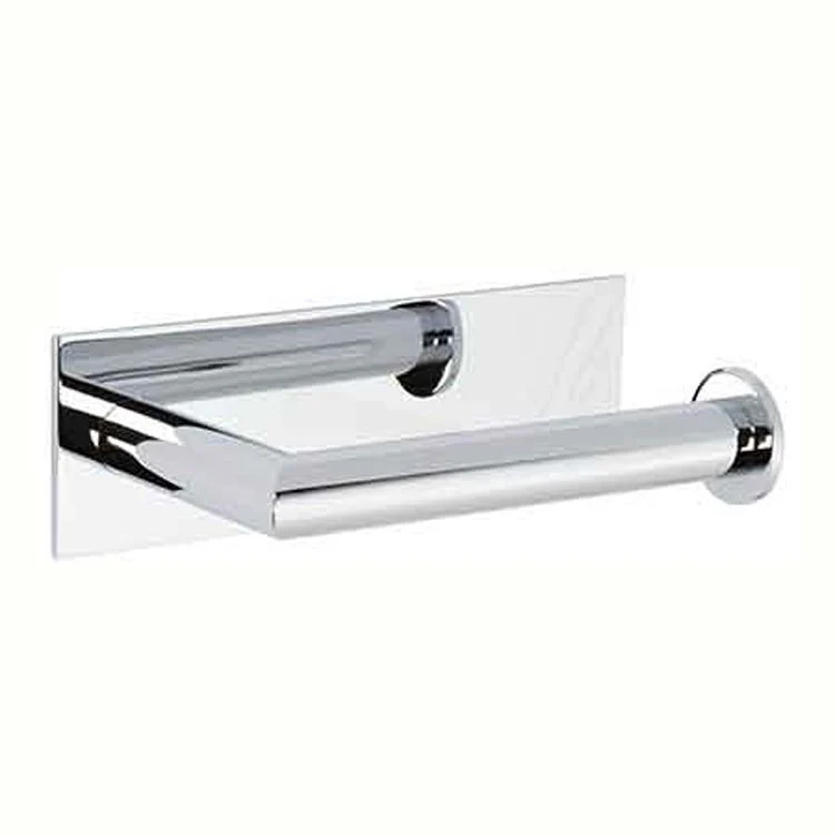 Toilet Paper Holder Metro Open Roller Satin Nickel PVD Brass 6-3/4 Inch 3-2/3 Inch Wall Mount - Frankwebs