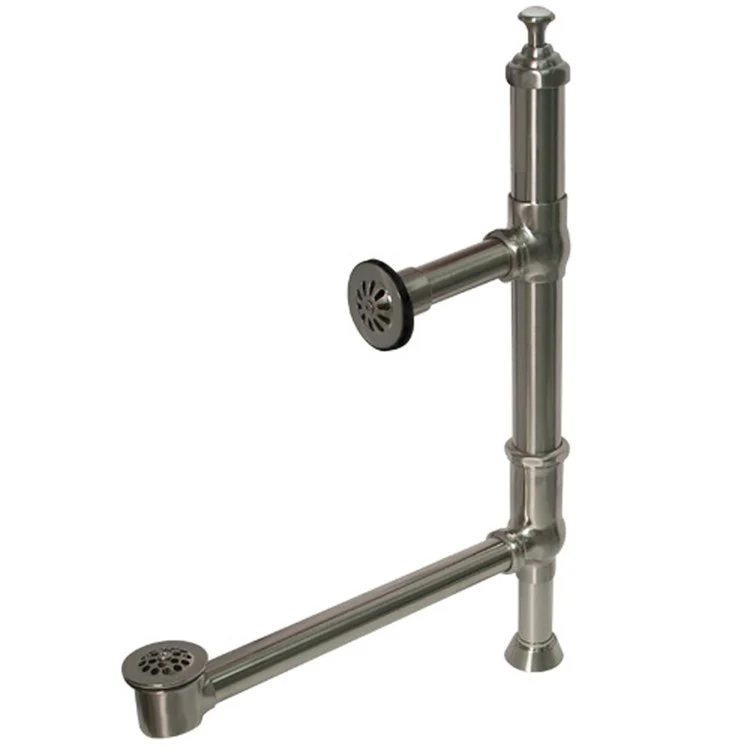 Tub Drain Tower 28 x 11 x 5 Inch Polished Chrome Brass - Frankwebs