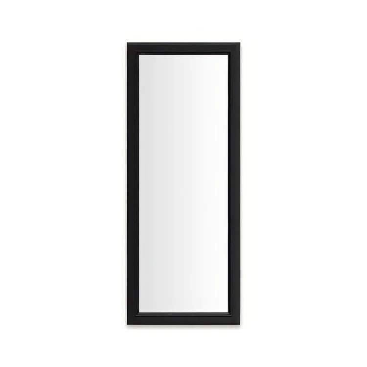 Medicine Cabinet Main Line 16 x 40 Inch 1 Doors Framed Mirror Brushed Black Flat Top Bryn Mawr Frame Slow Close Hinges 4 Inch - Frankwebs