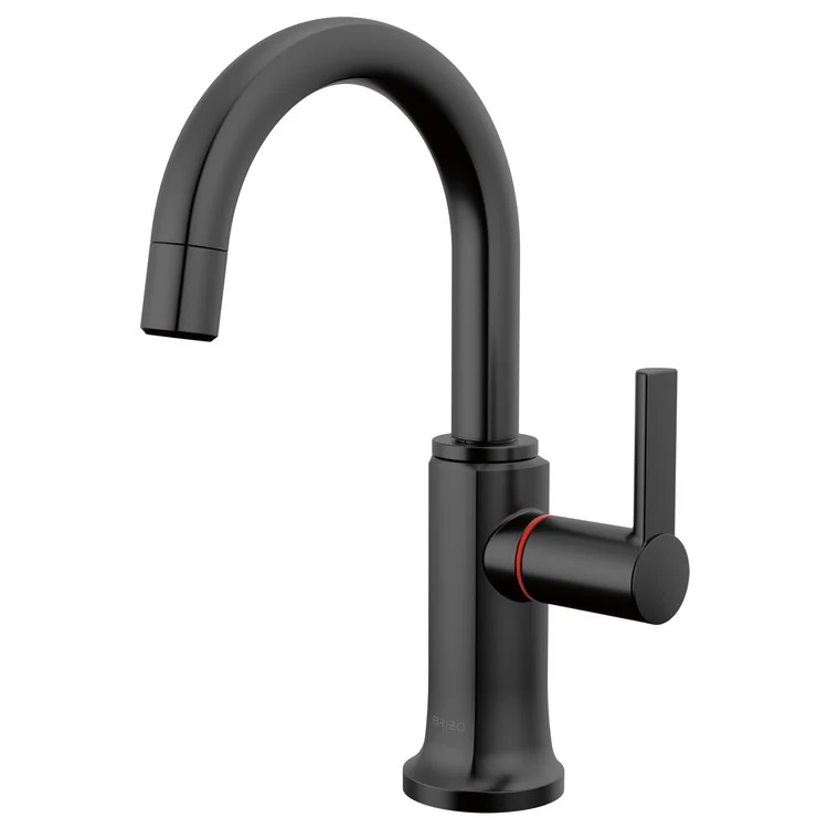 Hot Water Dispenser Kintsu Instant Faucet 1 Lever ADA Arc 360 DEG Swivel Lumicoat Black Onyx - Frankwebs