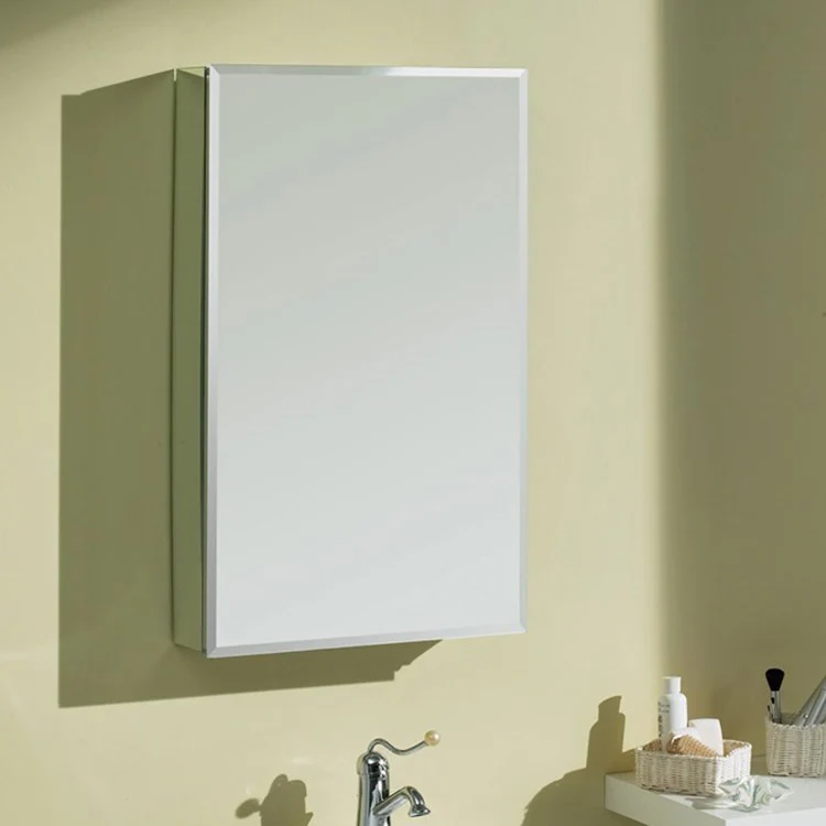 Medicine Cabinet SV 20W x 30H x 5D Inch 1 Doors Mirror Chrome Beveled - Frankwebs