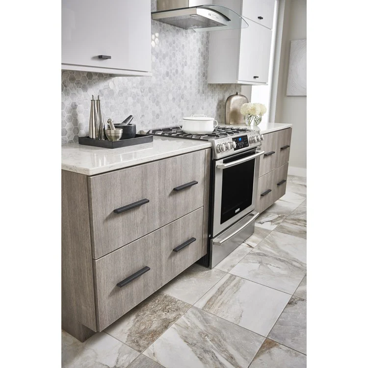 Pull Sanctuary II Modern Metro Tab Brushed Satin Nickel Zinc Alloy 2 Inch - Frankwebs