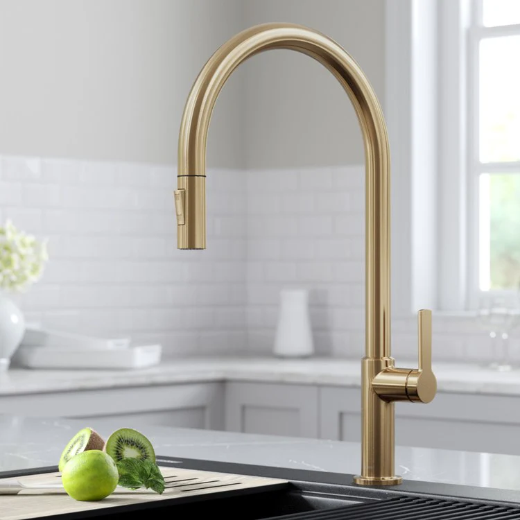 Oletto High-Arc Single Handle Pull Down Kitchen Faucet - Frankwebs