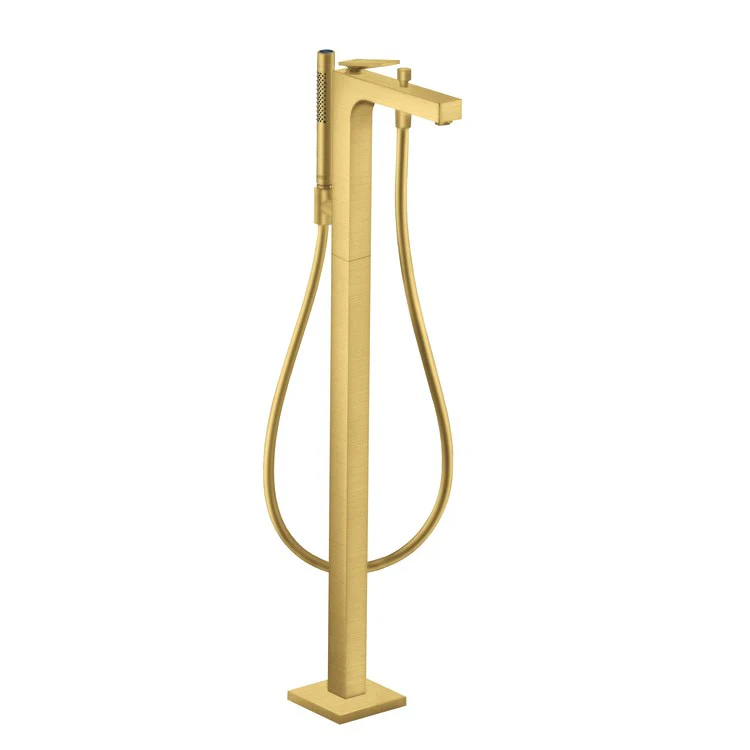 Tub Filler Trim Citterio Freestanding with Wand 1 Lever Brushed Gold Optic - Frankwebs