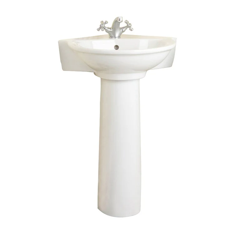 Pedestal Lavatory Evolution White Oval - Frankwebs
