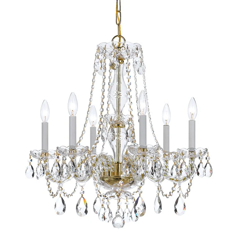 Traditional Crystal Six-Light Chandelier - Frankwebs