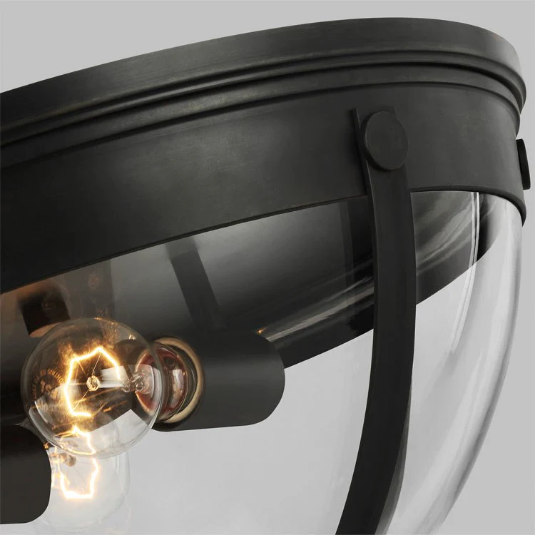 Logan Two-Light Flush Mount Ceiling Fixture by Thomas O'Brien - Frankwebs