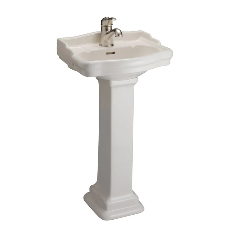 Pedestal Lavatory Stanford 460 Bisque Oval - Frankwebs