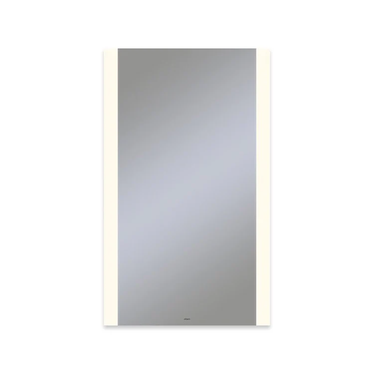 Bathroom Mirror Vitality Edge Lit Light Pattern Rectangular 24W x 40H Inch Wall Mount Defogger Included and Color Temperature 3000 Kelvin Warm White Light - Frankwebs