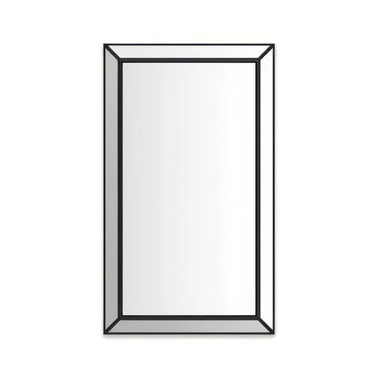 Medicine Cabinet Murray Hill 24 x 40 x 4 Inch Framed 1 Doors Mirrored Slow Closing Matte Black with Lights - Frankwebs