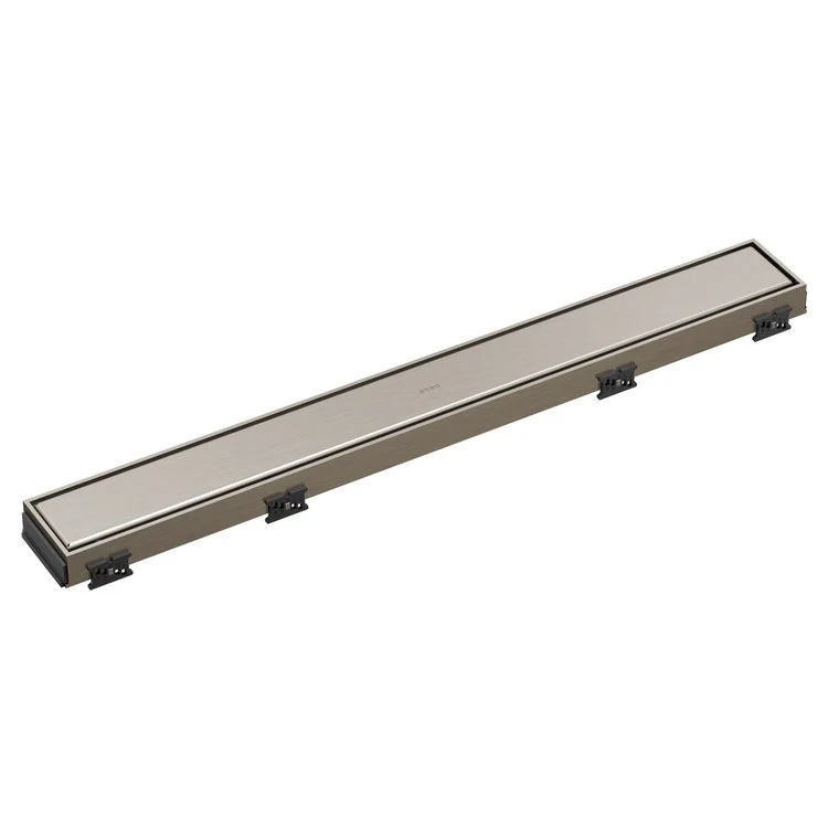 Linear Drain Reversible 24 Inch Brilliance Brushed Nickel Stainless Steel for Shower - Frankwebs