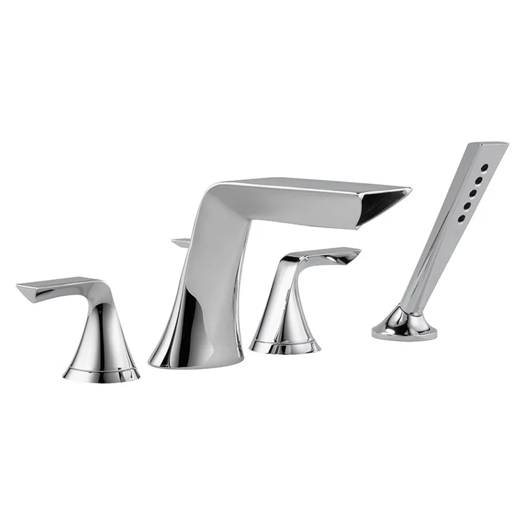 Sotria Two Handle Roman Tub Faucet with Handshower - Frankwebs