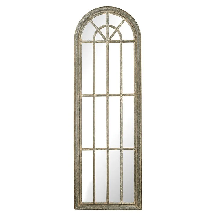Full Length Arched Window Pane Wall Mirror - Frankwebs