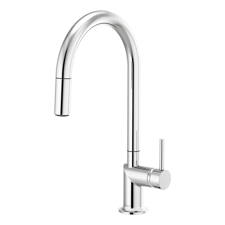 Kitchen Faucet Odin 1 Less Handle ADA Brilliance Luxe Steel Pull Down with Arc 1.8 Gallons per Minute - Frankwebs