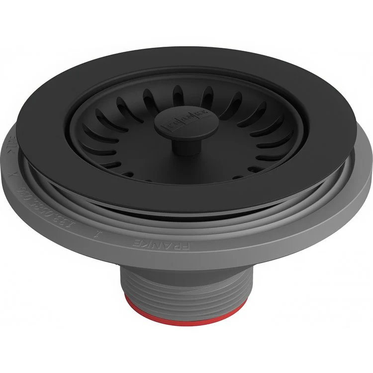 Basket Strainer Maris Colorline Matte Black 3-1/2 Inch Plastic - Frankwebs