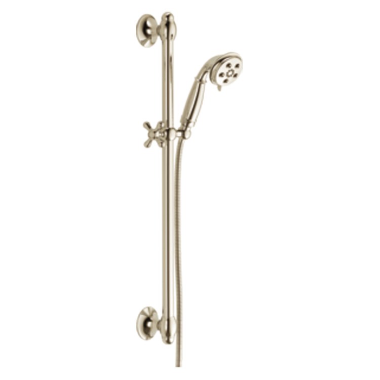 Traditional H2Okinetic Three-Function Handshower with Slide Bar - Frankwebs