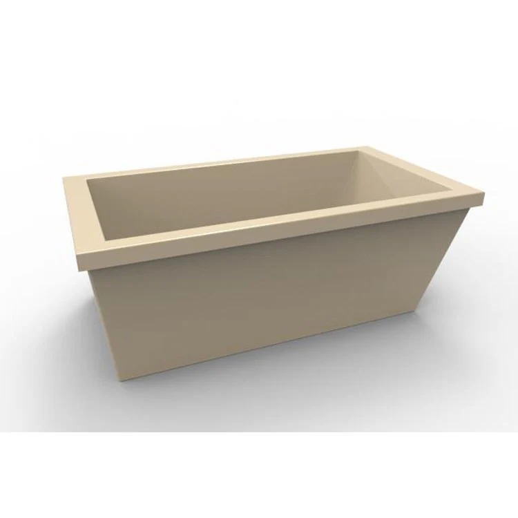 Soaking Tub Designer Collection Lexie 66 x 36 Inch Freestanding Tub Only End Biscuit Acrylic - Frankwebs